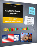 24"x24" - Magnetic Board - Memo & Vision Board for Home, Office, and Classroom - Magnet Board for Kids - Pre-drilled Mounting Screws Included