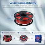 FLASHFORGE ABS Pro Filament 1.75mm Red, 3D Printer Filament 1kg (2.2lbs) Spool-Dimensional Accuracy +/- 0.02mm, Hot Deformation Below 90℃, Great for Printing Heat-Resistant Functional Parts