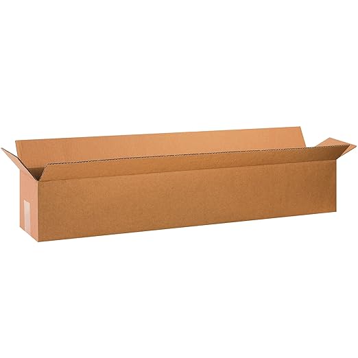 BOX USA Shipping Boxes 36"L x 6"W x 6"H 25-Pack Long Corrugated Boxes for Moving, Shipping, Mailing, Packing, Packaging and Storage
