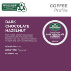 Green Mountain Coffee Roasters Dark Chocolate Hazelnut Coffee, Keurig Single Serve K-Cup Pods, 10 Count