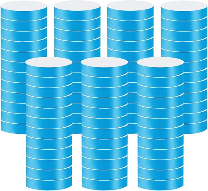 1400 Pack Neon Paper Wristbands - Waterproof, Adhesive Armbands for Events & Concerts (Blue)