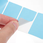 PartyKindom Self-Adhesive Thermal Label Roll Sky Blue Price Sticker for Printer Scratch-Resistant Packaging Barcode Stickers for Address and Parcel