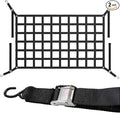 US Cargo Control Cargo Nets for Pickup Truck Bed 6.8 FT x 4.2 FT (2-Pack), Adjustable Truck Cargo Nets with S-Hooks & Cam Buckles, Fits Long Pickup Beds - Can Also Use in Trailers, Garages, Sheds