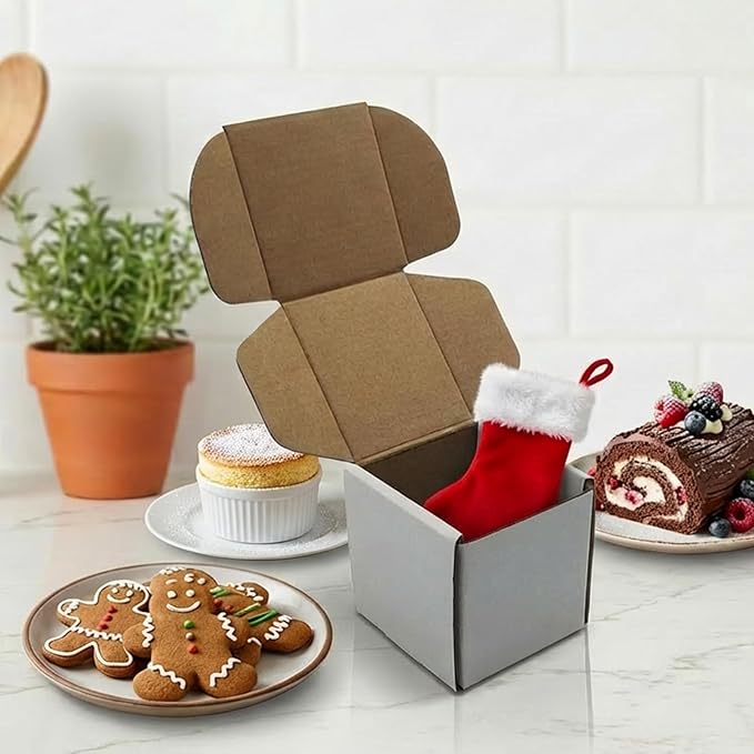 3x3x3 inch Shipping Boxes, White Corrugated Cardboard Box Literature Mailing Shipping Packaging Recyclable Storage Boxes and Craft Gifts Giving Products Business White Box Set of 25 (3''x3''x3'')