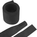 MECCANIXITY Braided Cable Sleeves Heat Shrinkable Fabric Sleeving, 2" 3ft Black 2:1 Ratio Heat Shrinkable Cord Protector for Harness Cable, Network Cable Protection, Cable Management