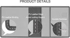 Car Registration and Insurance Holder, Premium PU Leather Vehicle Glove Box Car Organizer Men Women Wallet Accessories Case for ID, Driver's License - Grey