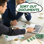 500 Pcs 2026 Year Stickers, Waterproof File Folder Labels, Self-Adhesive Rectangle Tabs for End Folders and Envelopes, Number Tabs, Office and Home Supplies (Green)