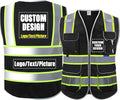 BeautyWill Custom Logo Safety Vest Class2 High Visibility Reflective Vest Breathable Construction Vest