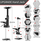 2 Pack Cabinet Jacks, 3rd Hand Support System with 360 LBS Capacity, Adjustable 0 to 23.6 inches for Multifunctional Furniture Lifter Jacks for Wall Tile Height Adjuster Handheld Tool