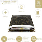 Inspired Mailers - Christmas Poly Mailers 10x13 Holiday Variety Pack of 30-10 each: Trees & Snowflakes, Rose Gold Trees, Gold Snowflake Baubles (10x13, 30 Pack)