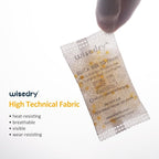 wisedry 20 Gram [12 Packs] Rechargeable Silica Gel Packets Microwave Fast Reactivate in 2MINS Moisture Absorber Desiccant Packs with Orange Indicating Beads Food Grade