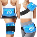REVIX Ice Pack for Injuries Reusable, 45-Minute Long-Lasting Cold Pack for Knee, Shoulder, Back with Ice Grid Gel Design, Reusable Gel Ice Wrap, Universal Use for Elbow, Calf, Hip, Tight, 14 × 7"