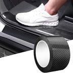 DGSL Car Door Edge Guards Door Sill Protector, 1.2In x 33Ft 5D Carbon Fiber Car Wrap Film, Vinyl Automotive Wrap Film Anti-Collision Fits for Most Car(Black)