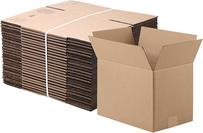 The Boxery 4"x4"x20" Brown/Kraft Corrugated Cardboard Shipping Boxes 20-Pack | Mailing, Packing, Moving & Storage for Business/Home – Durable - Eco-Friendly, Recyclable - Made in the USA