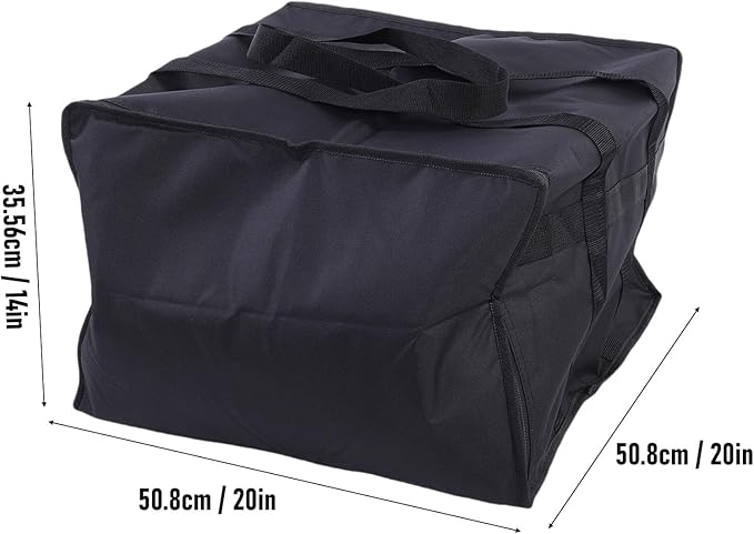 TOPINCN Insulated Pizza Delivery Bag, Thermal Food Carrier for Hot and Cold Storage Large Capacity Reusable Warming Bag Foldable for Grocery Shopping