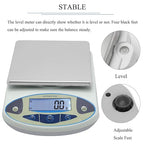 CGOLDENWALL Lab Scale 15kgx0.1g Digital Precision Scale Electronic Balance Laboratory Weighing Industrial Scale Kitchen Counting Scale Scientific Scale Calibrated 110V (15kg, 0.1g)