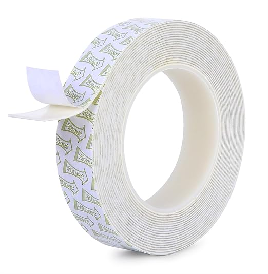 Removable Double Sided Tape for Walls,1IN x 20FT Heavy Duty Mounting Tape, No Damage Wall Tape Damage Free Adhesive Strips Picture Hanging Strips Poster Strips Decor Home Office School Dorm