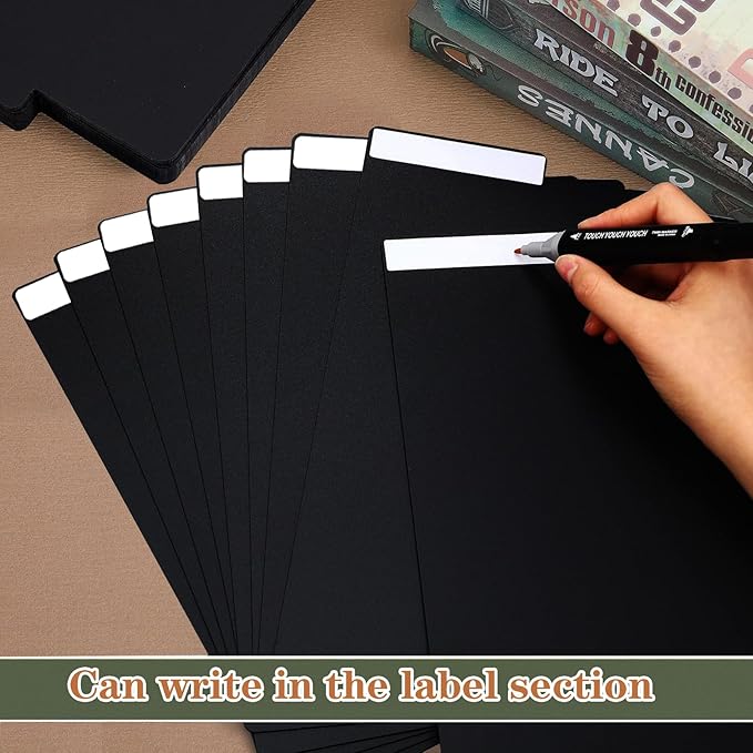 150 Pieces Comic Book Dividers with Tabs,Patient Divider Cards,Card Dividers Comic Book Boards for Storage Boxes 11.22 X 7.24 Inche