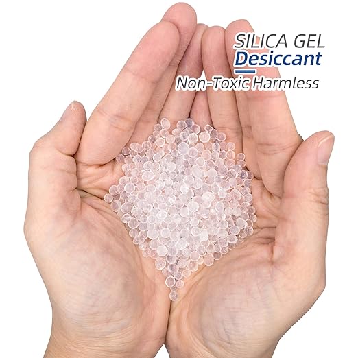 40 Packs 500 Gram Food Safe Silica Gel Desiccant Packets, Premium White Silica Gel Beads Packs, Dessicant Bags, Silica Gel for Storage