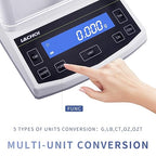 Lab Scale 300g×1mg High Precision 0.001g Accuracy Laboratory Precision Scale Jewelry,RS232 Interface Analytical Balance（300g/0.001g