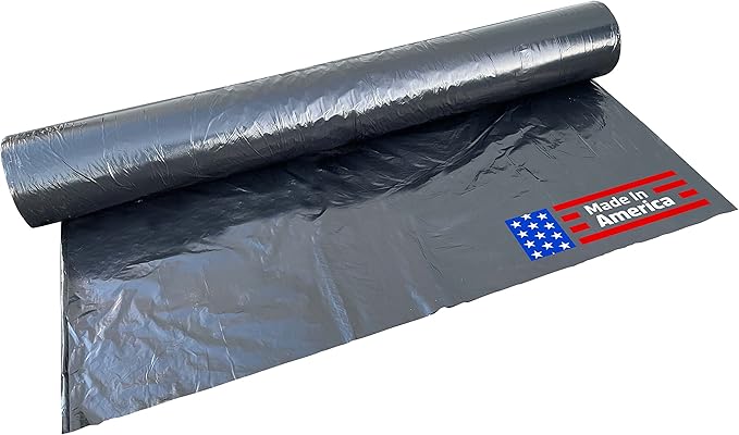 Sandbaggy Black Pallet Covers | Made in USA | Tarp Fits Large Pallets Up to 55" x 55" x 75" | Built w/ 6 Months UV Protection | Heavy Duty 1.5 Mil Thick Plastic (Pack of 10, 1.5 Mil Thick)