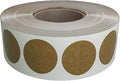 Royal Green Kraft Sticker Labels Rolls One Inch - 25mm -Round Label Dot 600 Pack
