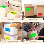 3x5 Inch Thermal Label Stickers,300Pcs Waterproof Rectangle Labels for Storage Bins,Moving Boxes,Address & Inventory Organization,Small Business Labeling,Mixed Colors