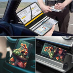 Car Registration and Insurance Holder, Leather Car Glove Box Organizer, Cool Car Accessories for ID, Driver's License Cards & Essential Document,business cards,Men&Women,Mushroom and Frog Forest