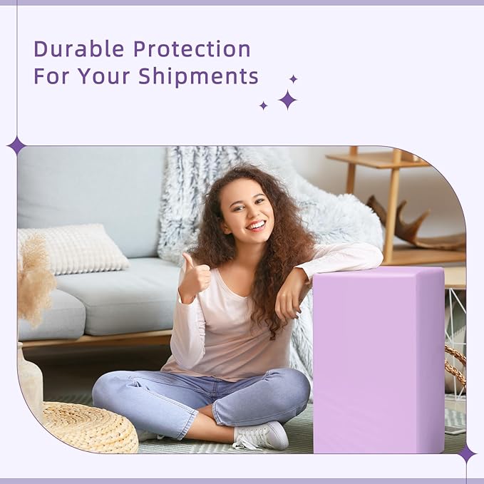 Fuxury Extra Large Poly Mailers 24x36" 25 Pcs, 2.5mil Bulk Shipping Bags for Clothing,Strong Adhesive Shipping Envelopes,XL Heavy Duty Poly Mailing Bag for Business,Light Purple