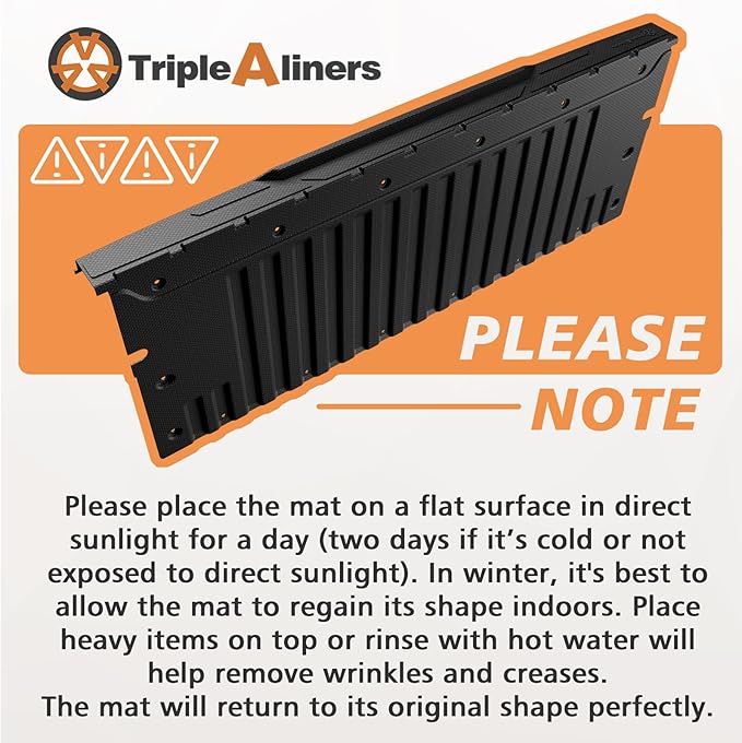 TripleAliners Compatible with Toyota Tacoma 2024 2025 2026 Accessories Tailgate Mat with Tailgate Cap Top Protector Full-Coverage All Weather Truck Bed Cover Liner Replacement