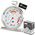 3.5" Oven Thermometer 100-600°F Kitchen Cooking Thermometer Instant Read Stainless Steel Oven Temperature Gauge with Hanger & Base