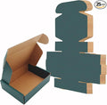 Green Recyclable Cardboard Small Gift Mailer Boxes for Shipping Packaging Craft Gifts Giving Products (25 Pack, 9 x 6 x 2 Inch)