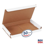 Box USA BMLR961 9"L x 6"W x 1"H, White (Pack of 50)