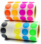4050 PCS 9 Color 3/4" Colored Dot Stickers Round Color Coding Labels Circle Price Label Removable Stickers for Garage Sale, Yard Sale, Student Classroom, Office