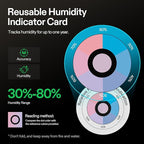 VIVOSUN 62% RH Two-Way Humidity Control Packs, Size 8 g, 10 Packs, Each for Storing 1 oz, Moisture Balancer with RH Indicator Card for Food Storage