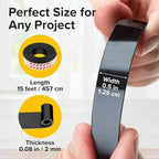 Super Sticky Magnetic Tape (15 ft x 0.5 in) - Stong Magnet Strip with Adhesive Backing - Easy to Cut and Mount on Fridges, Whiteboards & More