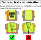 Safety Vest Reflective High Visibility with 5 Pockets ＆Zipper Class 2 Adult Unisex Construction Security Workwear