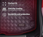 Rezaw-Plast Cargo Trunk Liner for Mercedes GLA X156 2014–2020 – Custom Fit Boot Mat, 1/16-Inch Thick, Waterproof All-Weather PE, Raised Edges, Anti-Slip, Odorless, Durable Black