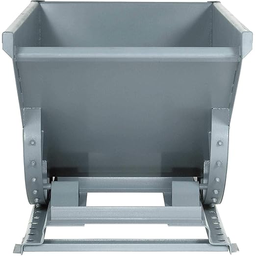 Global Industrial 2 Cu Yd Gray Medium Duty Self Dumping Forklift Hopper