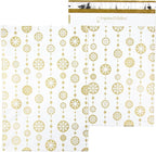 Inspired Mailers - Poly Mailers 10x13-100 Pack - Snowflake Baubles (Gold) - Holiday Poly Mailers - 10x13 Shipping Envelopes - Christmas Packaging Bags