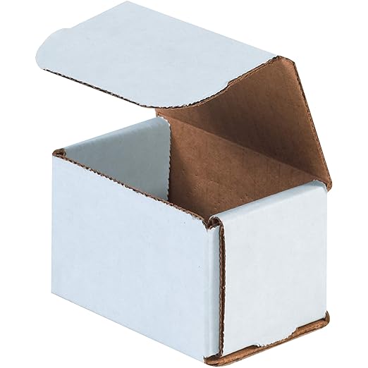 Box USA BM322 3"L x 2"W x 2"H, White (Pack of 50)