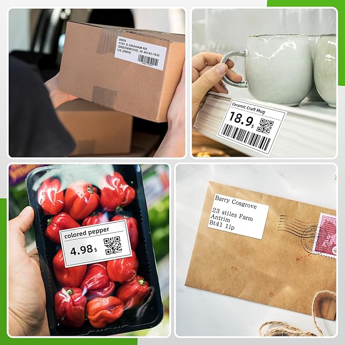 Suminey - Compatible Continuous Labels Replacement for Brother DK-2205 (2.4 in x 100 ft), Use with Brother QL Label Printers [8 Rolls+ 1 Refillable Cartridge]