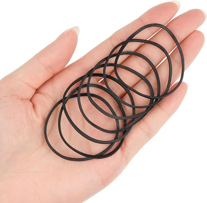 700 Pcs Rubber Bands, Size #16 Reusable Elastic Rubber Band for Office Supplies File Folders, Home Packaging, Crafts DIY Bundling, Multipurpose (Black)