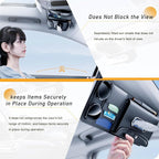 Tumecos Car Sun Visor Organizer with Tissue Holder, Auto Consoles Organizer with Sunglass Clip,Multi-Pocket Visor Accessories for Truck, SUV，Card/Pen/Driver's License Storage