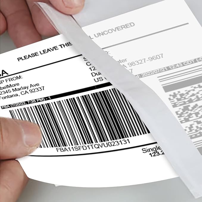 Clear Adhesive Top Loading Packing List Pouches 4.5'' X 5.5'', Shipping Label Sleeves, Packing Slip Envelopes (200 Bags)