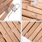 43-inch Wide 18-inch Tall Dog Gate Wood Pet Gate for House Doorway Stairs Patio Yard Puppy Foldable Fence Fences for Dogs Indoor