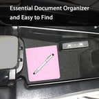 Car Insurance and Registration Holder, 5.5 x 5 Inch PU Leather Vehicle Glove Box Organizer Wallet Case for Insurance Card, Driver License, Paperwork - Pink