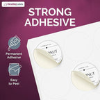 NextDayLabels - 2 Inch Round Sticker Labels for Printer - Matte White Blank Laser/Inkjet Printer Circle Stickers (500 Labels, 25 Sheets of 20)