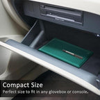 FINPAC Car Registration and Insurance Card Holder, Vehicle Glove Box Card Organizer Wallet Automobile Accessories for License
