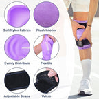 APEXUP Ice Pack for Knee Pain Relief, Large Reusable Wrap After Surgery, Flexible Gel Cold Pack for Injuries, Pain Relief for Back, Shoulder, Elbow, Ankle and Leg (Purple, L 1PK)